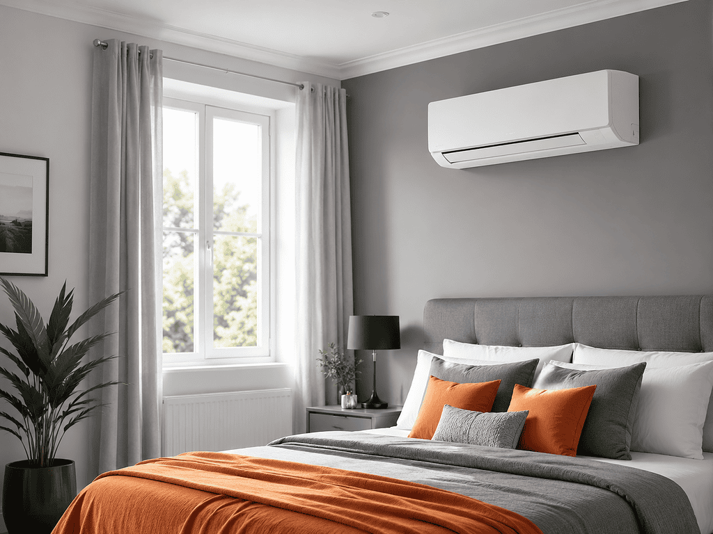 Derby home with RML Plumbing & Heating air conditioning unit.